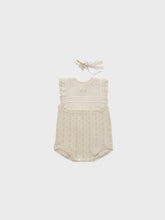 Load image into Gallery viewer, Baby Anneth Knit Romper Ecru