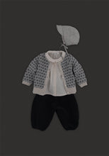 Load image into Gallery viewer, Baby Pletche Knit Cardigan Vintage Blue
