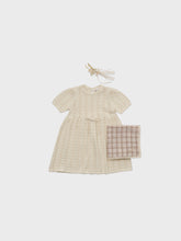 Load image into Gallery viewer, Baby Delaney Knit Dress Ecru