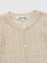 Load image into Gallery viewer, Baby Stern Knit Cardigan Light Beige