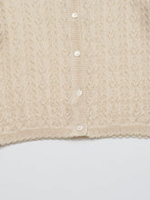 Load image into Gallery viewer, Stern Knit Cardigan Light Beige