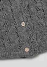 Load image into Gallery viewer, Baby Abbie Knit Cardigan Gray