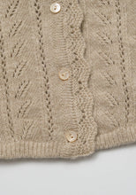 Load image into Gallery viewer, Baby Abbie Knit Cardigan Beige