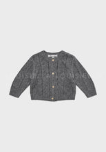 Load image into Gallery viewer, Baby Abbie Knit Cardigan Gray