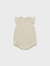 Load image into Gallery viewer, Baby Anneth Knit Romper Ecru