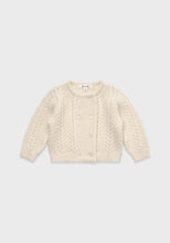 Load image into Gallery viewer, Baby Obrine Knit Cardigan Ivory