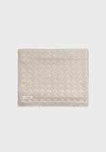 Load image into Gallery viewer, Lacey Knit Blanket Pale Beige