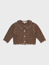 Load image into Gallery viewer, Baby Bretta Knit Cardigan Brown