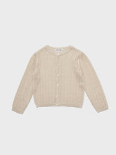 Load image into Gallery viewer, Stern Knit Cardigan Light Beige