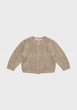 Load image into Gallery viewer, Baby Abbie Knit Cardigan Beige