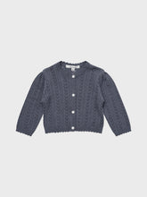 Load image into Gallery viewer, Baby Kelsea Knit Cardigan Deep Blue