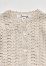 Load image into Gallery viewer, Baby Lavera Knit Cardigan Pale Beige