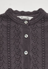 Load image into Gallery viewer, Baby Roselia Knit Cardigan Charcoal