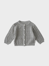Load image into Gallery viewer, Baby Beyer Knit Cardigan - blue gray