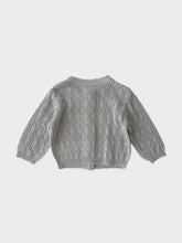 Load image into Gallery viewer, Baby Beyer Knit Cardigan - blue gray