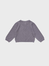 Load image into Gallery viewer, Baby Lupine Knit Cardigan Purple