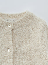 Load image into Gallery viewer, Baby Allium Knit Cardigan - Pale Beige