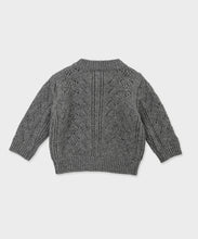 Load image into Gallery viewer, Baby Rochella Knit Cardigan-Melange Gray