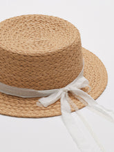 Load image into Gallery viewer, Oprah Boater Hat - White
