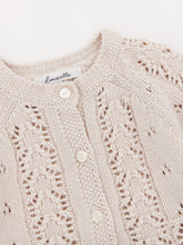 Load image into Gallery viewer, Baby Paige Knit Cardigan Cream Beige