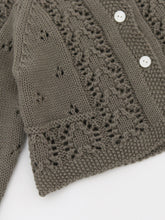 Load image into Gallery viewer, Baby Paige Knit Cardigan Khaki