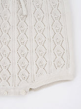 Load image into Gallery viewer, Baby Ione Knit Romper Cream Beige