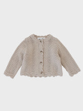 Load image into Gallery viewer, Baby Estelle Knit Cardigan Mocha Beige