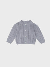 Load image into Gallery viewer, Baby Ianthe Knit Cardigan Blue