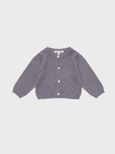 Load image into Gallery viewer, Baby Lupine Knit Cardigan Purple