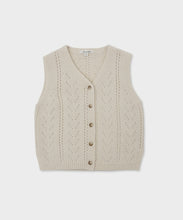 Load image into Gallery viewer, Dahlia Knit Vest-Ivory
