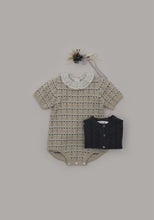 Load image into Gallery viewer, Baby Roselia Knit Cardigan Charcoal
