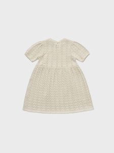 Baby Delaney Knit Dress Ecru