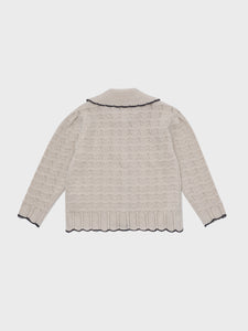 Bretta Knit Cardigan Light Beige