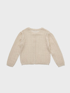 Stern Knit Cardigan Light Beige