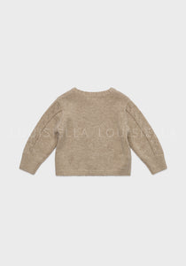 Baby Abbie Knit Cardigan Beige