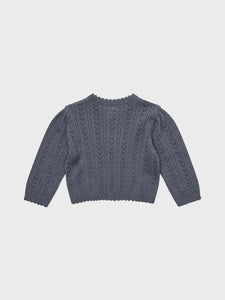 Baby Kelsea Knit Cardigan Deep Blue