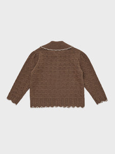 Bretta Knit Cardigan Brown