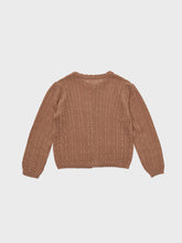 Load image into Gallery viewer, Stern Knit Cardigan Deep Orange
