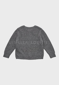 Abbie Knit Cardigan Gray