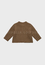Load image into Gallery viewer, Baby Benjamin Knit Cardigan Light Brown
