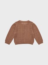 Load image into Gallery viewer, Baby Stern Knit Cardigan Deep Orange
