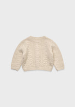 Load image into Gallery viewer, Baby Terrine Knit Cardigan Oatmeal
