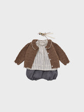 Load image into Gallery viewer, Baby Bretta Knit Cardigan Brown
