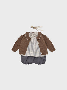 Baby Bretta Knit Cardigan Brown