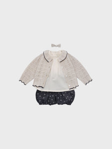 Baby Bretta Knit Cardigan Light Beige