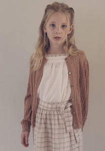 Stern Knit Cardigan Deep Orange