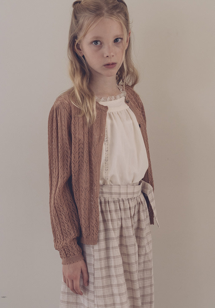 Stern Knit Cardigan Deep Orange