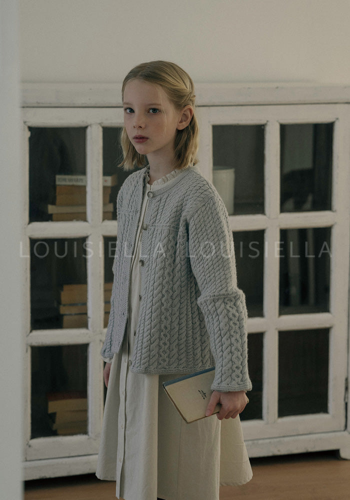 Benjamin Knit Cardigan Pale Blue