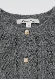 Abbie Knit Cardigan Gray