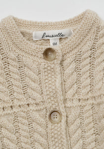 Baby Benjamin Knit Cardigan Light Beige
